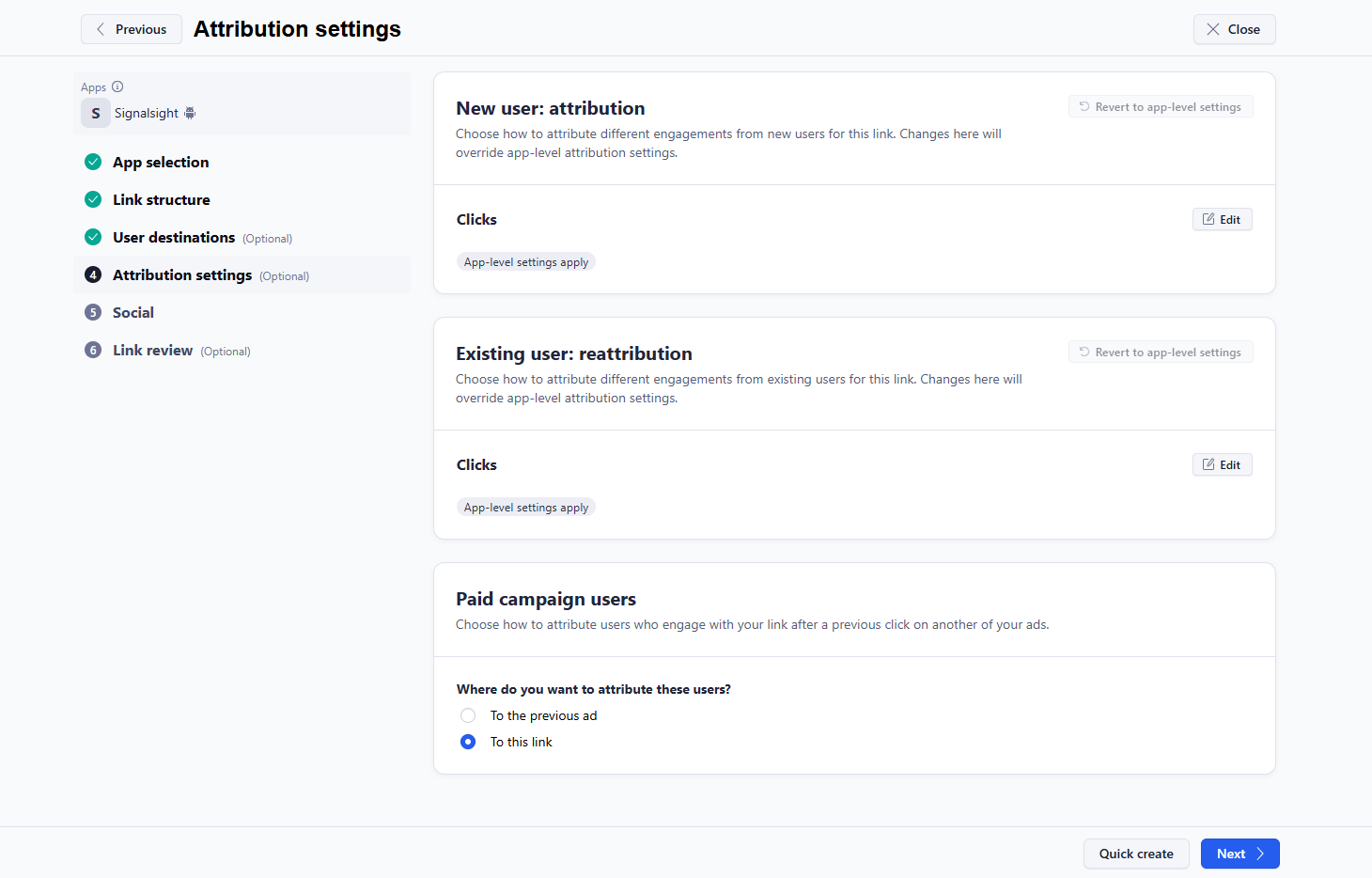 SignalSight Web2App for Adjust