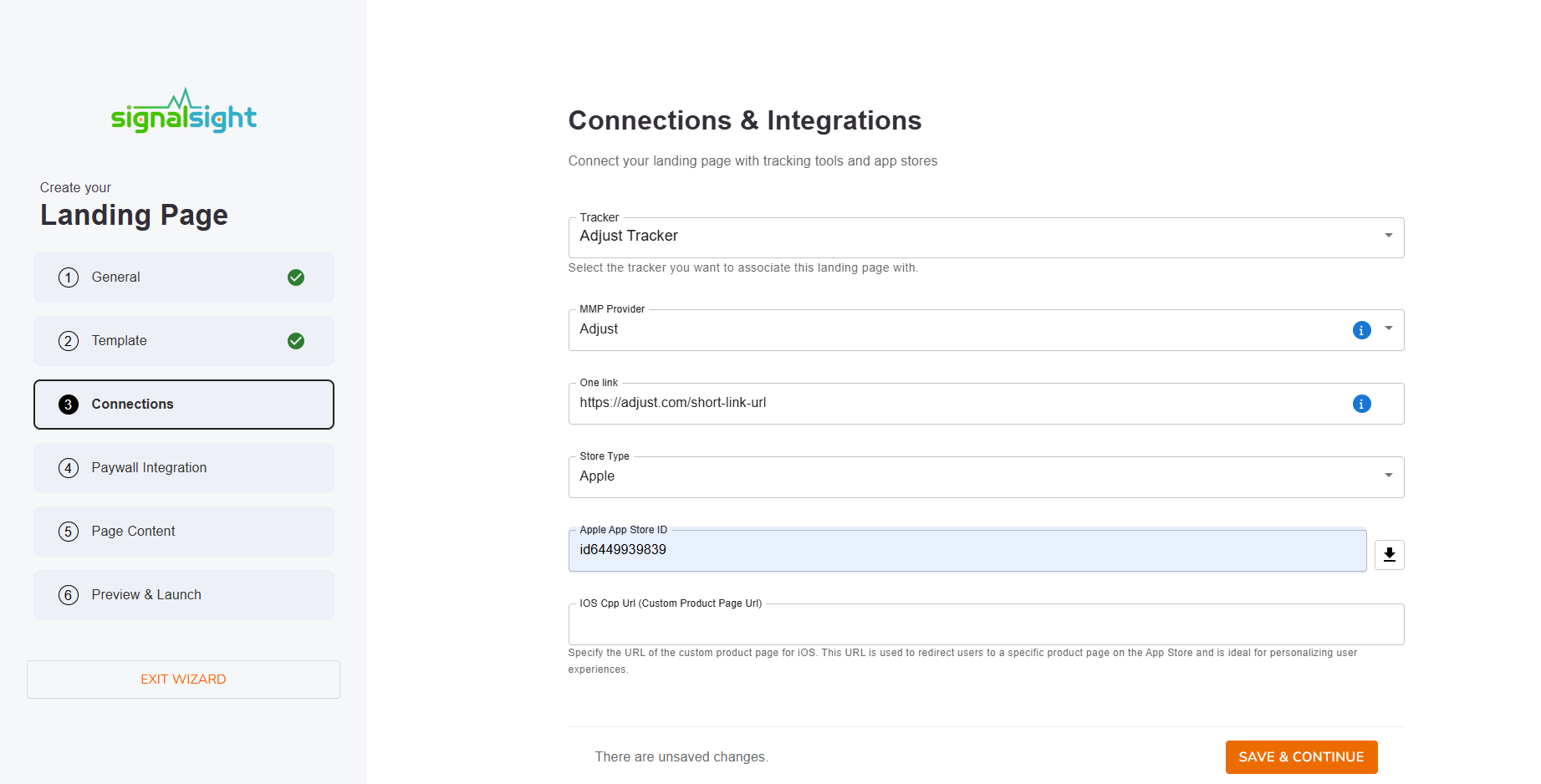 Template Selection Step