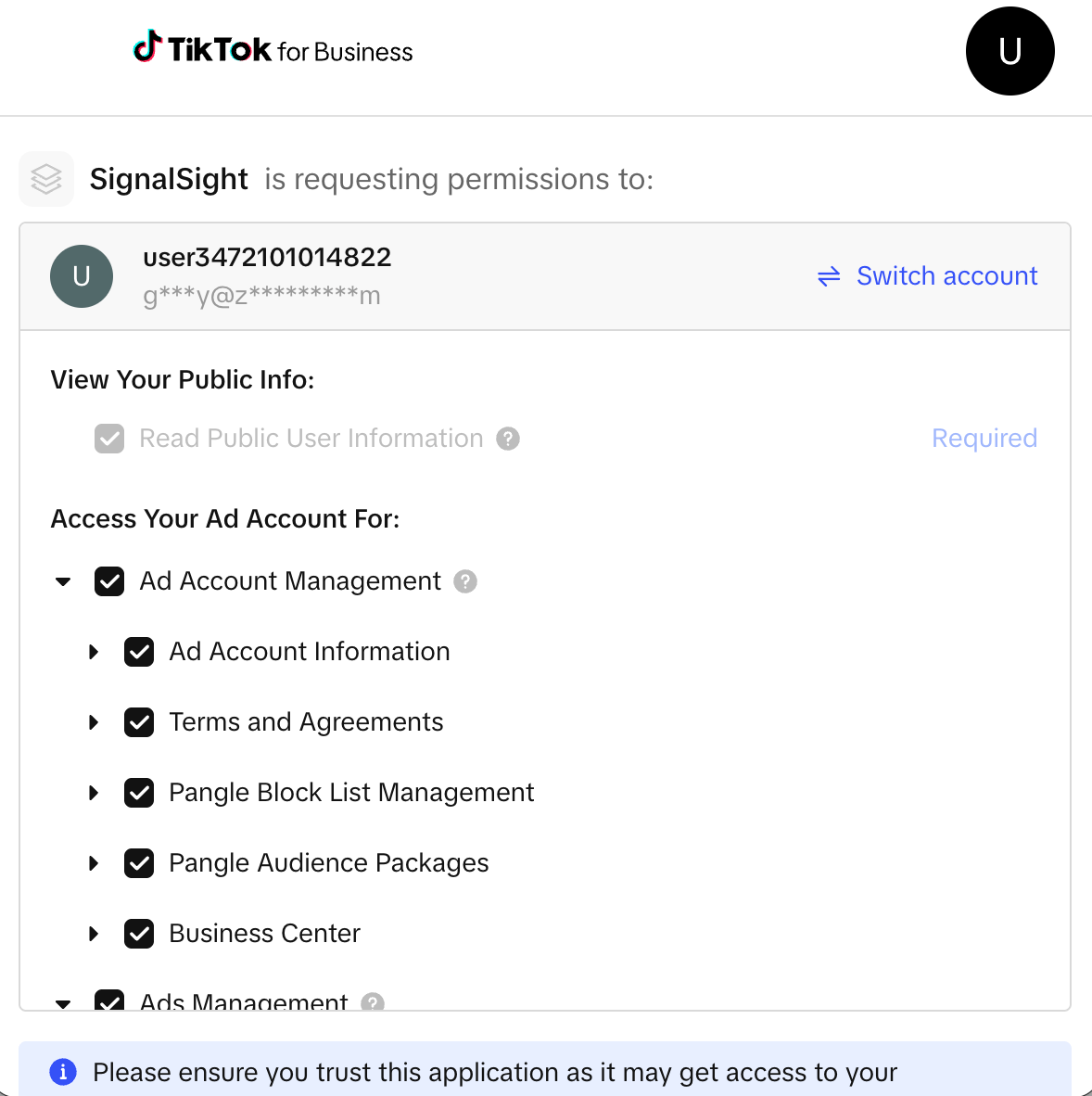 Create with TikTok button