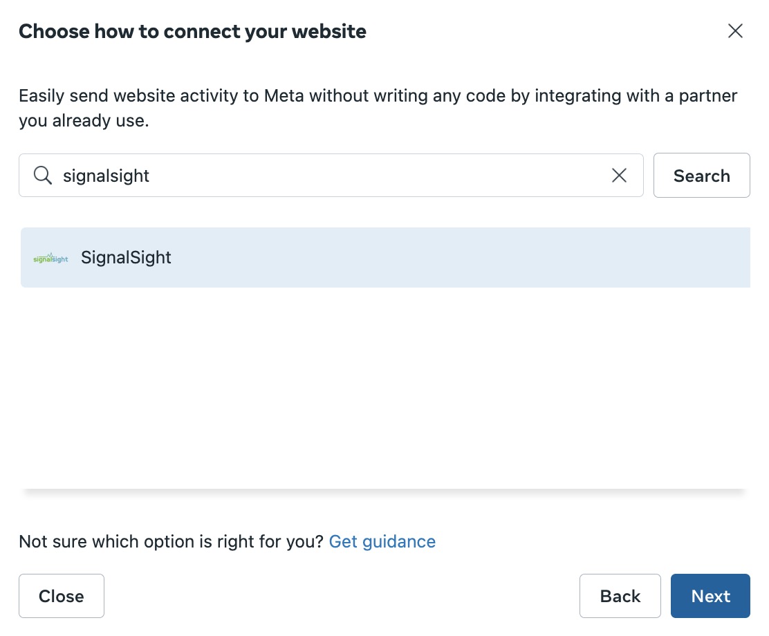 SignalSight Web2App for Adjust